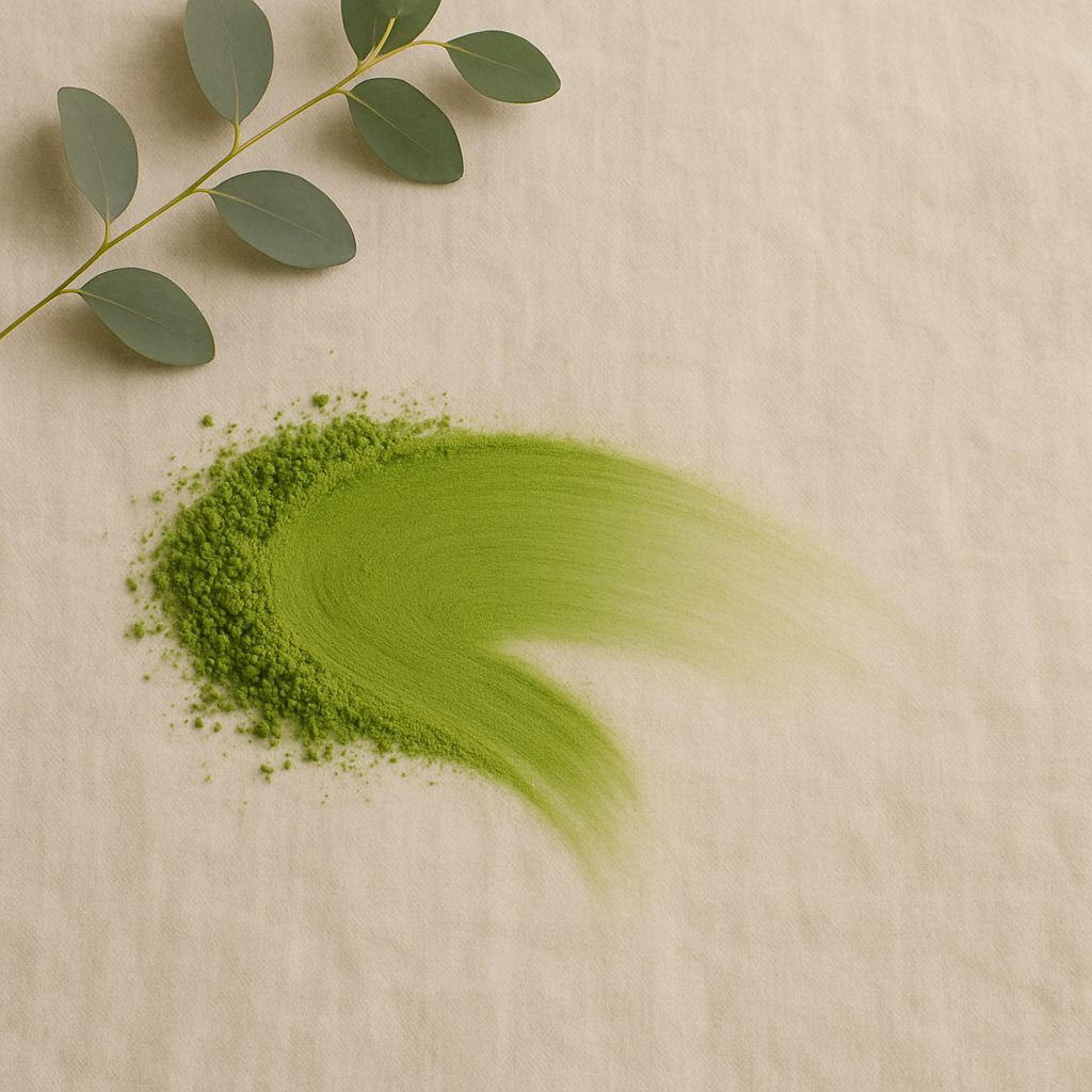 Losse matcha poeder premium biologisch matcha theepoeder uit Japan, steengemalen en schaduwgegroeid."